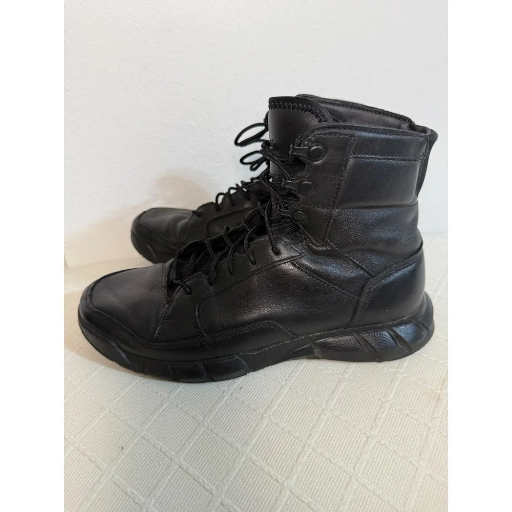 Oakley Boots Mens Black Leather Tactical Combat 7.5 Light Assault Military Style
